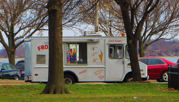 Ice cream truck in South Boston
