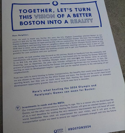 Boston 2024 leaflet