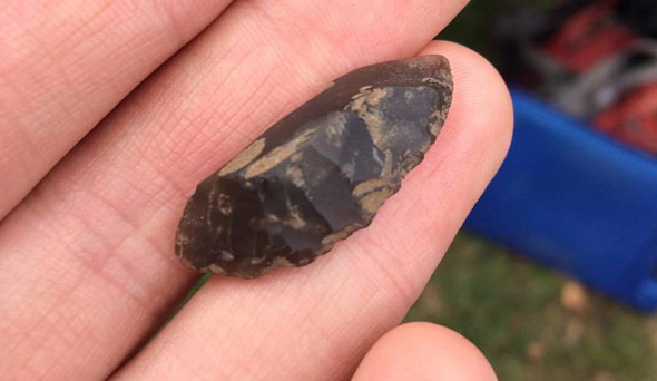 British flint found in Boston Common dig