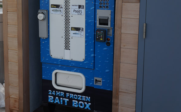 Boston bait vending machine