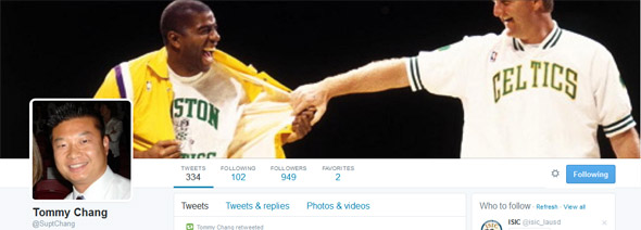 Tommy Chang's Twitter header