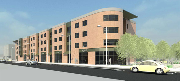 Proposed Clarion building on Blue Hill Avenue in Roxbury