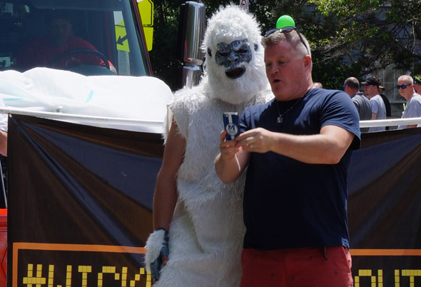 Boston Yeti at the Dorchester Day parade