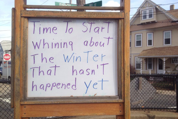 Never too early to start whining about winter