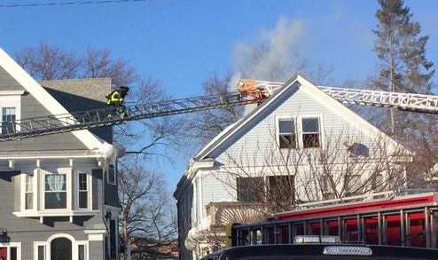 Fire on Florence Street in Roslindale
