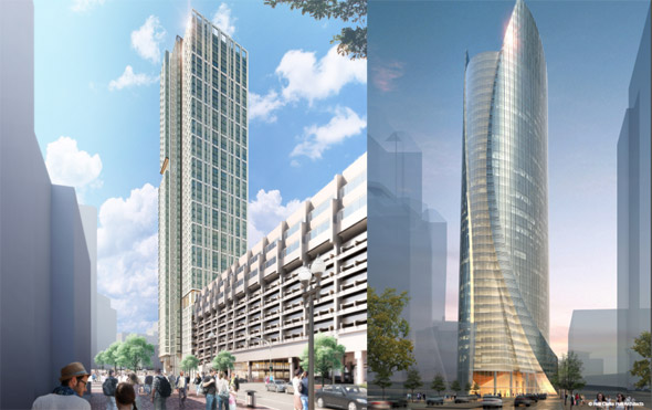 Proposed residential and office towers at Government Center