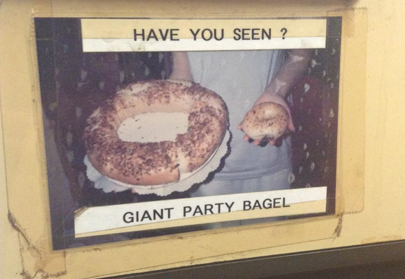 Giant Party Bagel in Newton