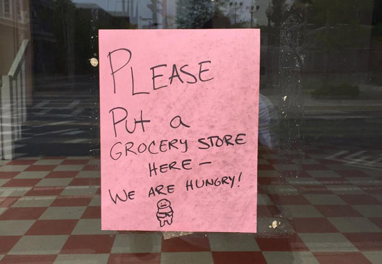Somebody wants a grocery store where the Harvest used to be on South Street in Jamaica Plain