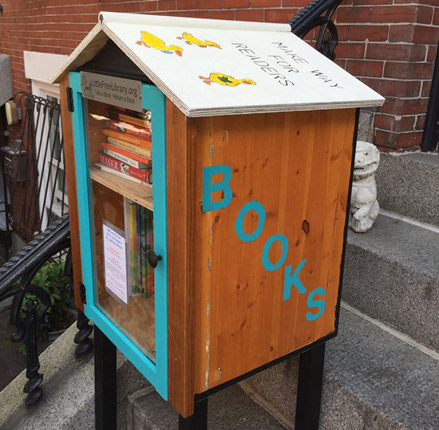 Missing tiny free library in Boston's South End