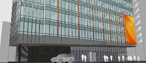 Proposed Marriott Moxie hotel in Theater District