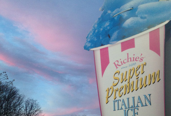Sky matches ad for Italian ice in Jamaica Plain
