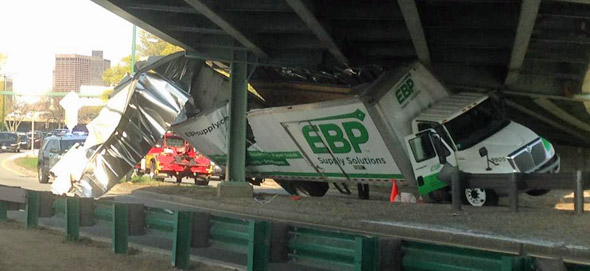 Storrowed truck on Storrow Drive