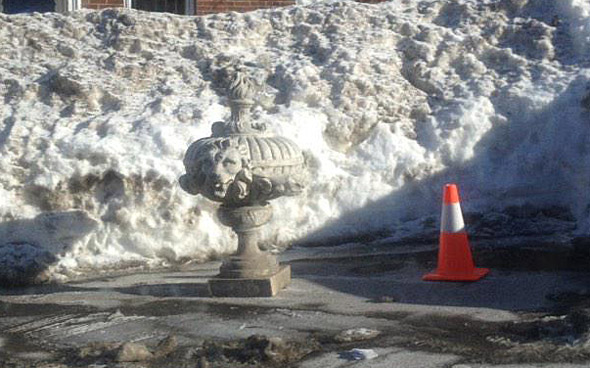 Ugly pedestal snow saver