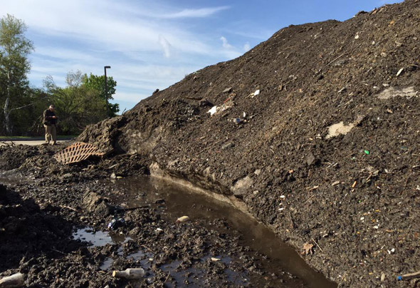 Squantum snow pile