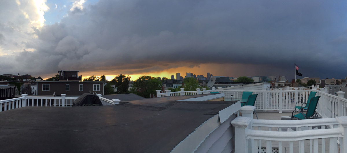 Storm from South Boston deck
