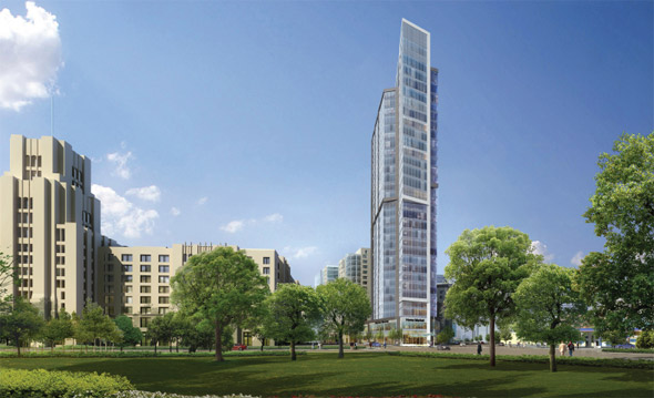The Point proposed tower in the Fenway
