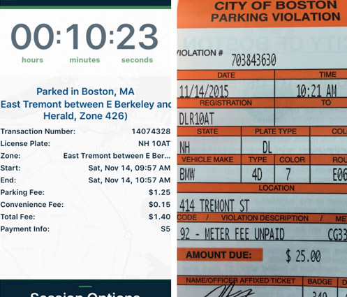 Stupid Boston parking ticket