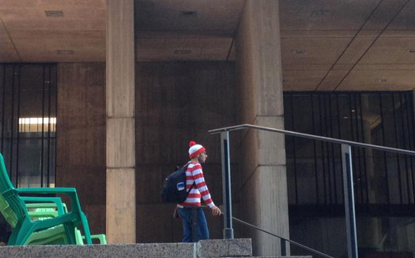 Where's Waldo? Boston City Hall