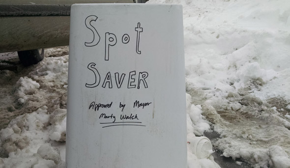Mayor Walsh approved space saver