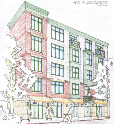 Proposed condos at 410 W. Broadway in South Boston
