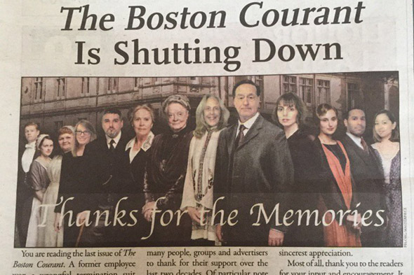 Boston Courant to go out of business