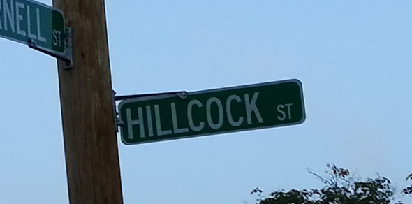 Hillcock Street should be Hillock Street in Roslindale