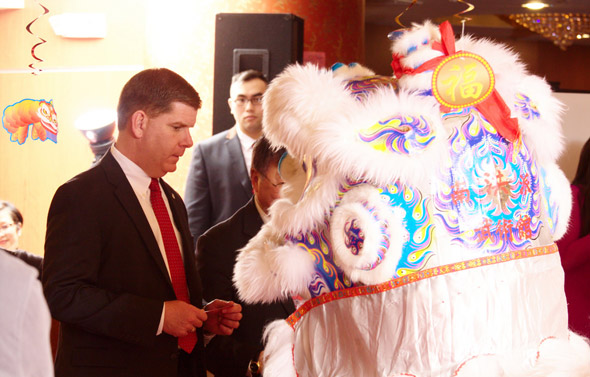 Mayor Marty Walsh celebrates Chinese New Year in Boston