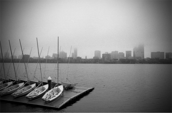 Morning mist along the Charles River