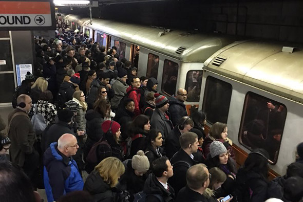 Commuter rail riders crushed at Forest Hills on the Orange Line
