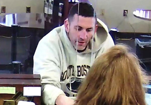 Quincy bank robber with South Boston Pop Warner sweatshirt