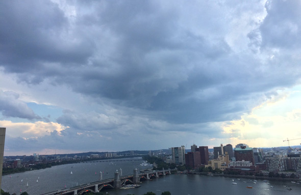 Clouds over Boston