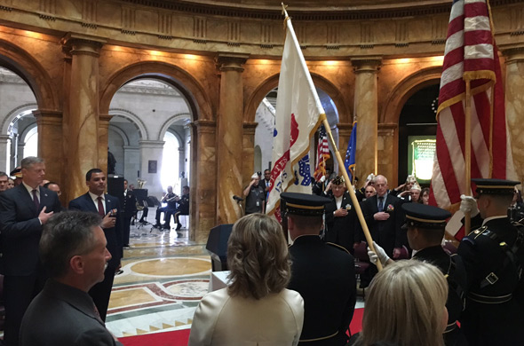 Veterans Day service at the State House