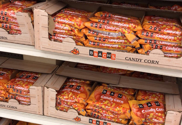Candy corn on display on July 18