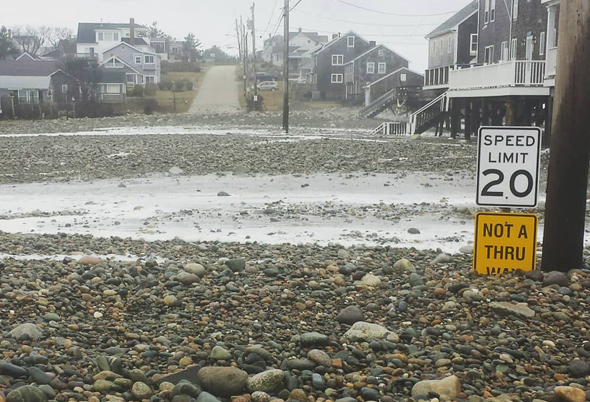 Humarock road in Marshfield