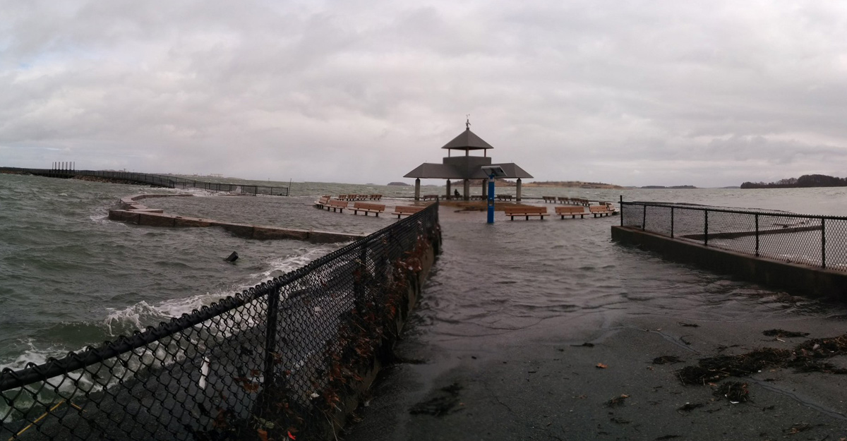 Flooding at Castle Island