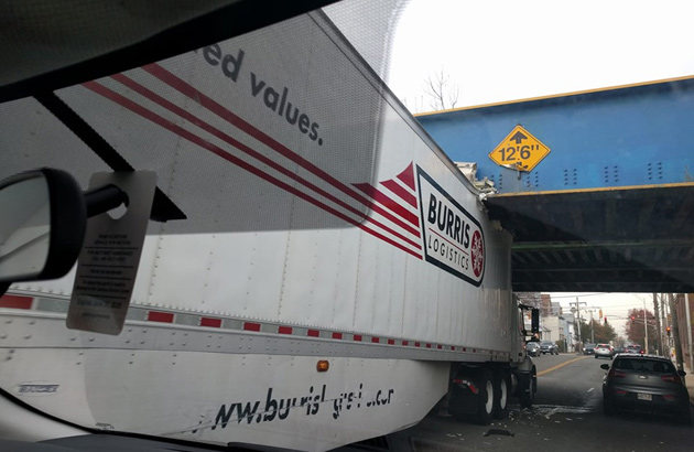Truck storrowed in Malden