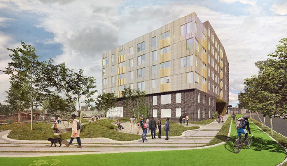 Architect's rendering of 466 River St.