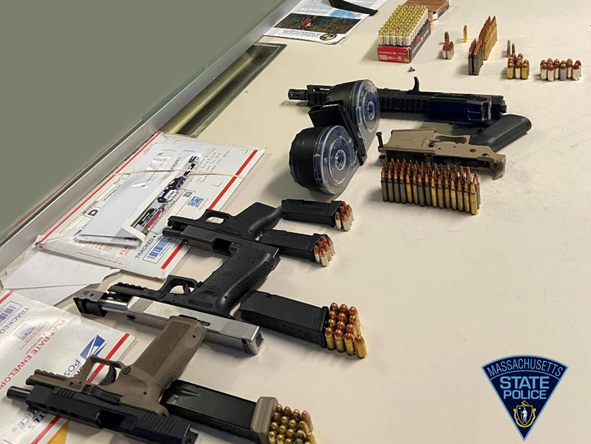 Guns and bullets seized from man's SUV