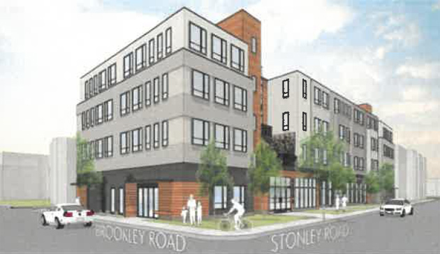 Architect's rendering of Brookley Road proposal