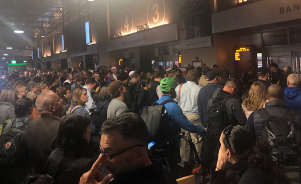 Crowds at North Station