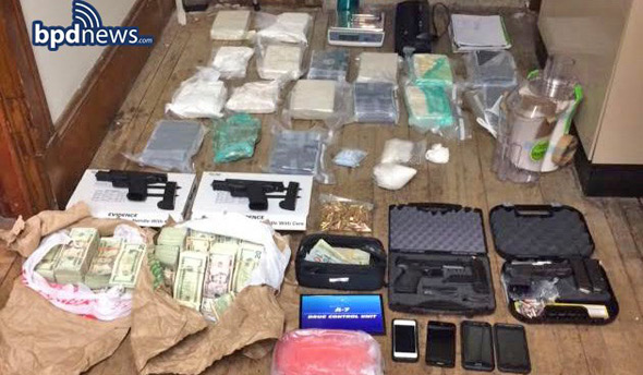 Drugs and guns seized in East Boston