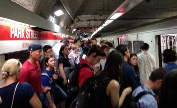 Passengers ordered off Red Line train at Park Street