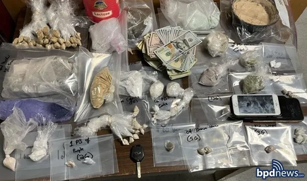Seized drugs and cash