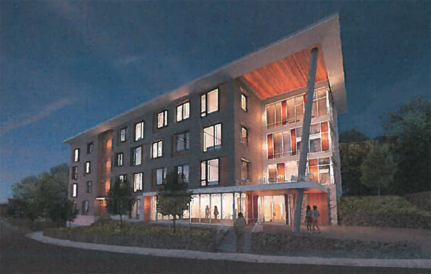 Architect's rendering of Highland Street proposal