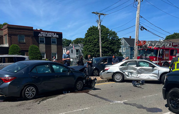 Carjacking crash in Dorchester