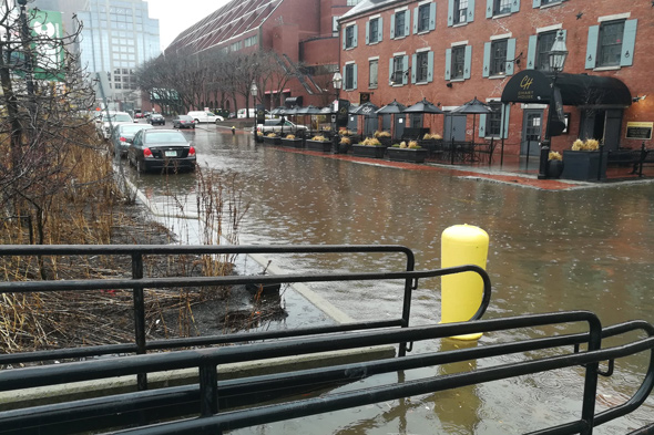 Flooded Long Wharf