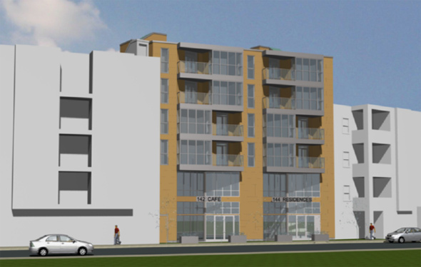 Proposed apartment building at 142 Old Colony Ave.