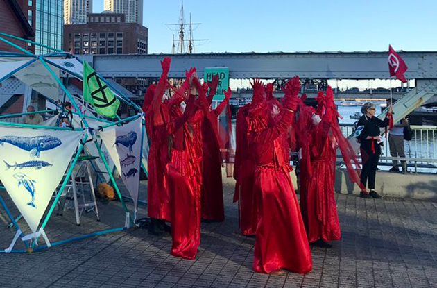 Red Lobsters at climate protest