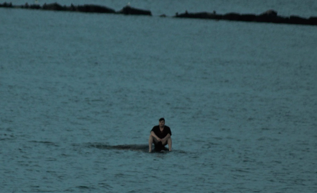 Man awaiting rescue