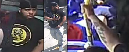 Photos of suspect and his tattooed arm via BPD